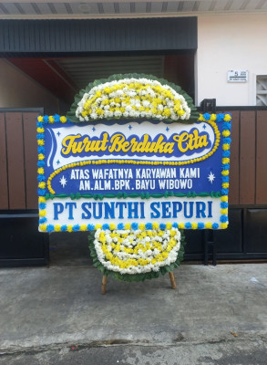 Papan Bunga Duka di Mento